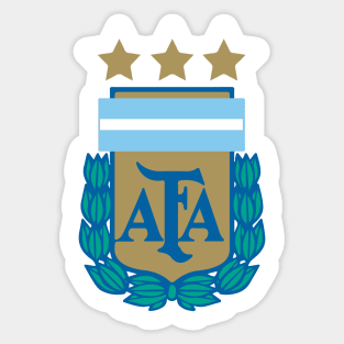 Argentina Campeon Qatar 2022, AFA world cup champion, tercera estrella Sticker